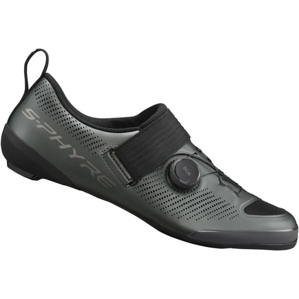 uPRISE Bikes Shimano S-Phyre TR903 Triathlon Shoes - Matt Metal | Price match, 365 day return s, 18-Month Warranty, Finance Available & Free UK Delivery