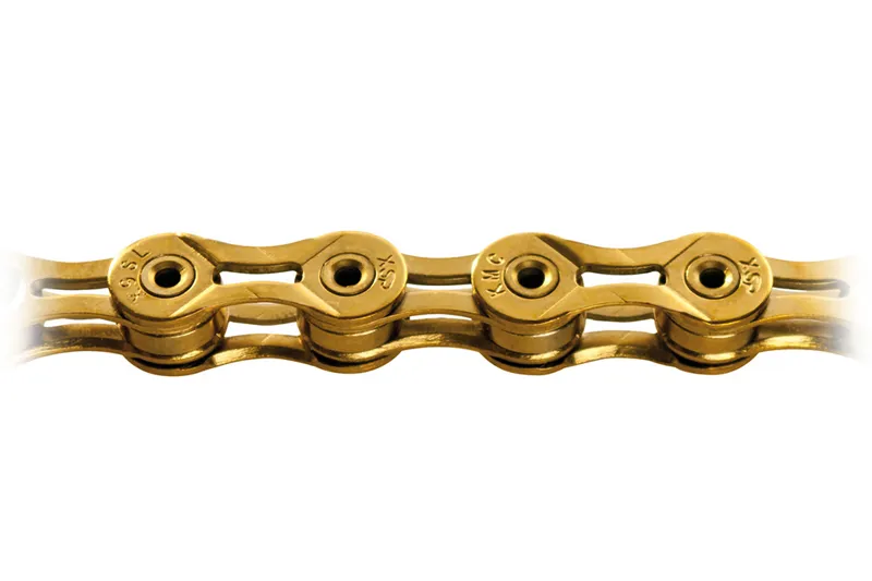 KMC X9 SL Ti-N 9 Speed Chain - 114 Links - Gold