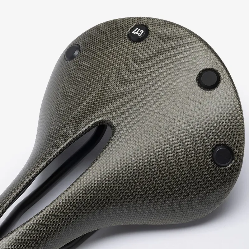 Brooks C17 Cambium Carved All-Weather Saddle - 162mm - Mud Green-5