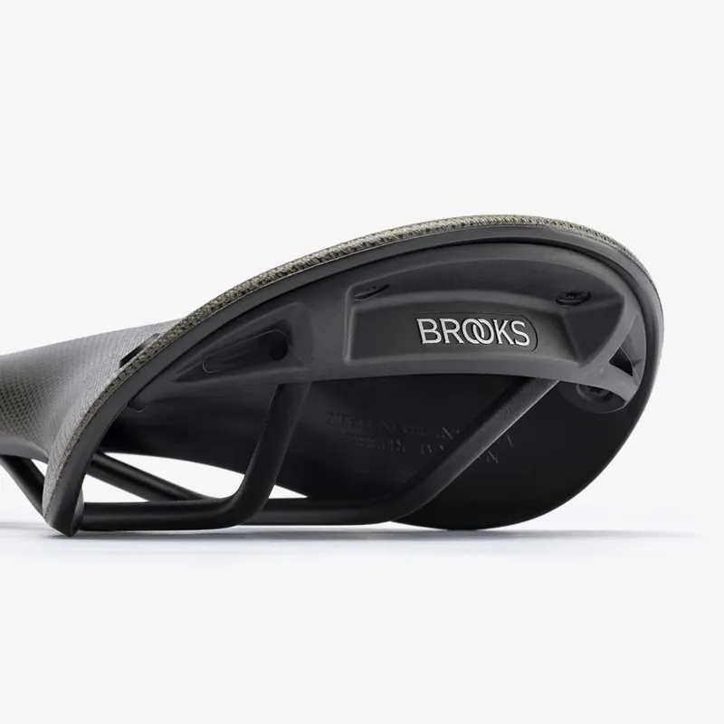 Brooks C17 Cambium Carved All-Weather Saddle - 162mm - Mud Green-6