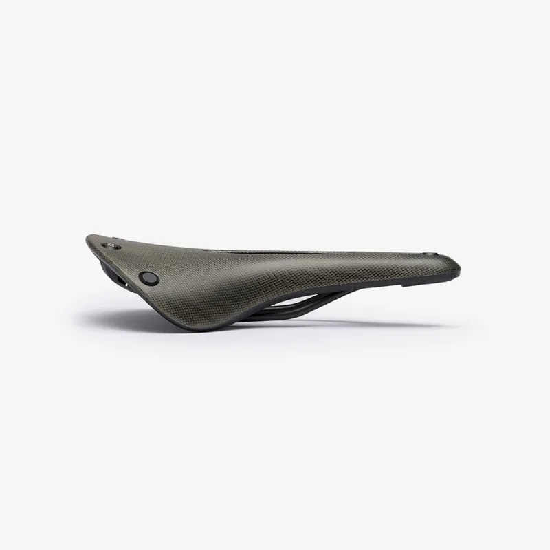 Brooks C17 Cambium Carved All-Weather Saddle - 162mm - Mud Green-2