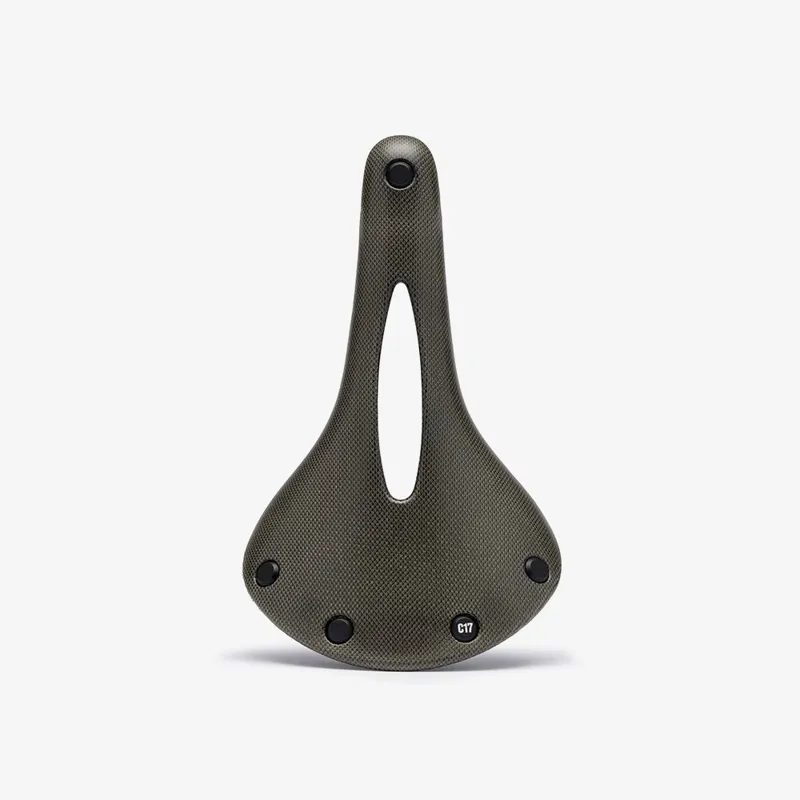 Brooks C17 Cambium Carved All-Weather Saddle - 162mm - Mud Green-1
