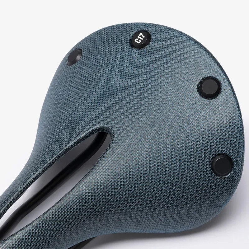 Brooks C17 Cambium Carved All-Weather Saddle - 162mm - Octane Blue-5
