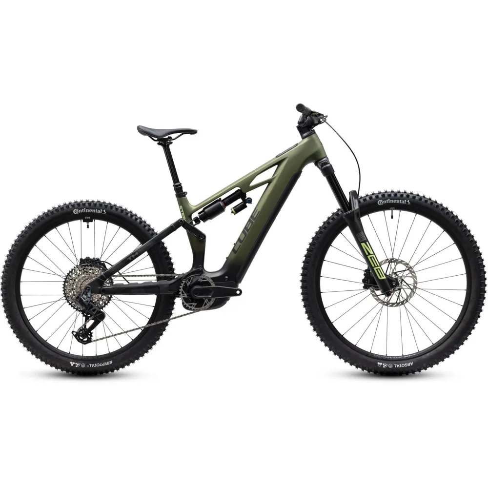 uPRISE Bikes Cube Stereo Hybrid ONE77 HPC TM 800wh 2027 Electric MTB - Reedgreen/Gills | Price match, 365 day returns, 18-Month Warranty, Finance Available & Free UK Delivery