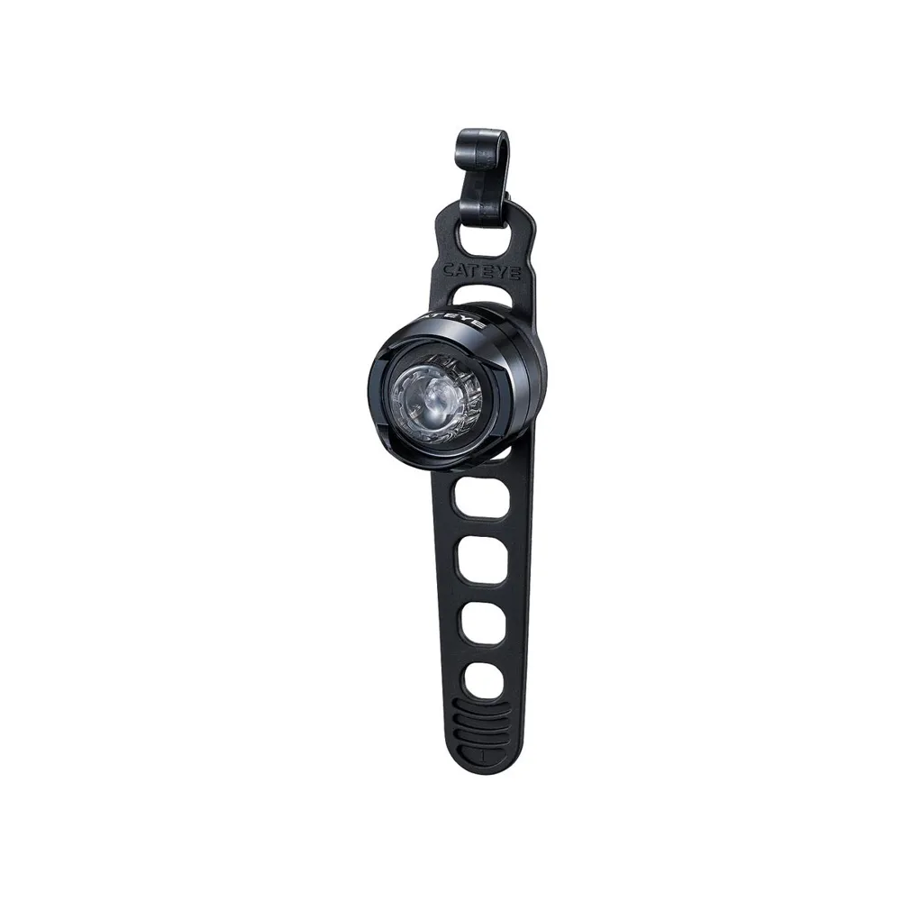 uPRISE Bikes Cateye Orb Front Battery Light - Polished Black | Price match, 365 day return s, 18-Month Warranty, Finance Available & Free UK Delivery