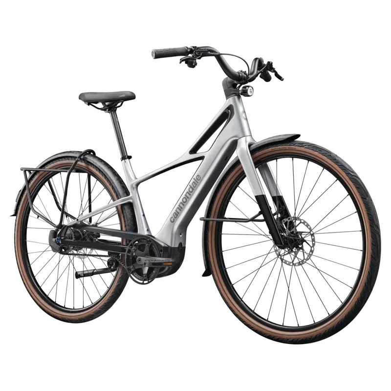 Cannondale FlyingV 1 2026 Electric Hybrid Bike - Silver-1