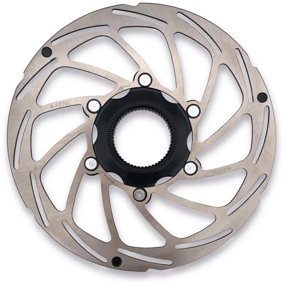 uPRISE Bikes Aztec Stainless Steel Fixed Centre-Lock Disc Rotor - Silver | Price match, 365 day return s, 18-Month Warranty, Finance Available & Free UK Delivery