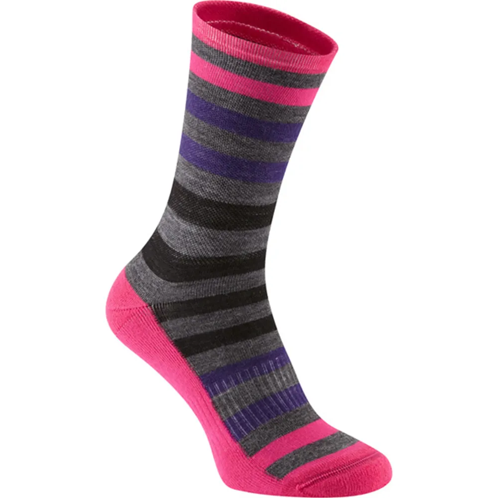 uPRISE Bikes Madison Isoler Merino 3-Season Socks - Pink | Price match, 365 day return s, 18-Month Warranty, Finance Available & Free UK Delivery