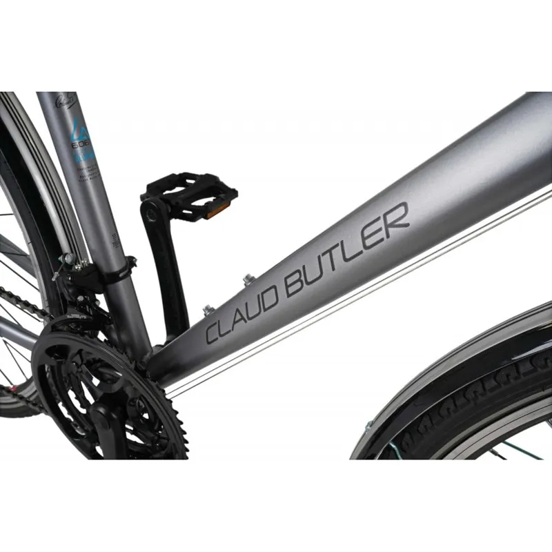 Claud Butler Explorer 1.0 EQ 2027 Hybrid Bike - Silver-2
