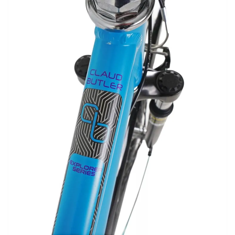 Claud Butler Explorer 1.0 EQ Low Step 2027 Women's Hybrid Bike - Blue-9