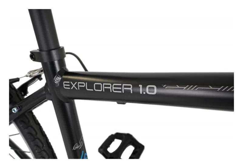 Claud Butler Explorer 1.0 2027 Hybrid Bike - Black-3
