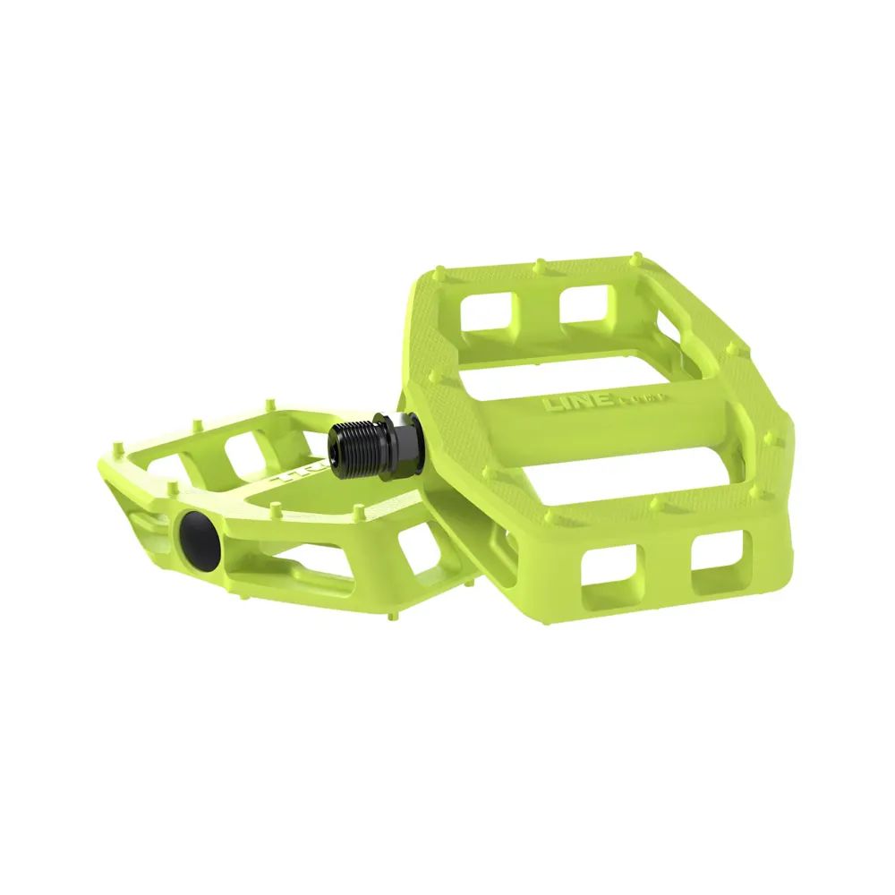 uPRISE Bikes Trek Line Comp Flat MTB Pedals - Volt | Price match, 365 day return s, 18-Month Warranty, Finance Available & Free UK Delivery