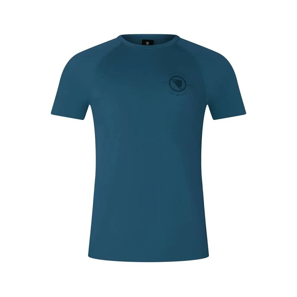 uPRISE Bikes Endura Loop Men's Short Sleeve Technical Tee - Barra Blue | Price match, 365 day return s, 18-Month Warranty, Finance Available & Free UK Delivery