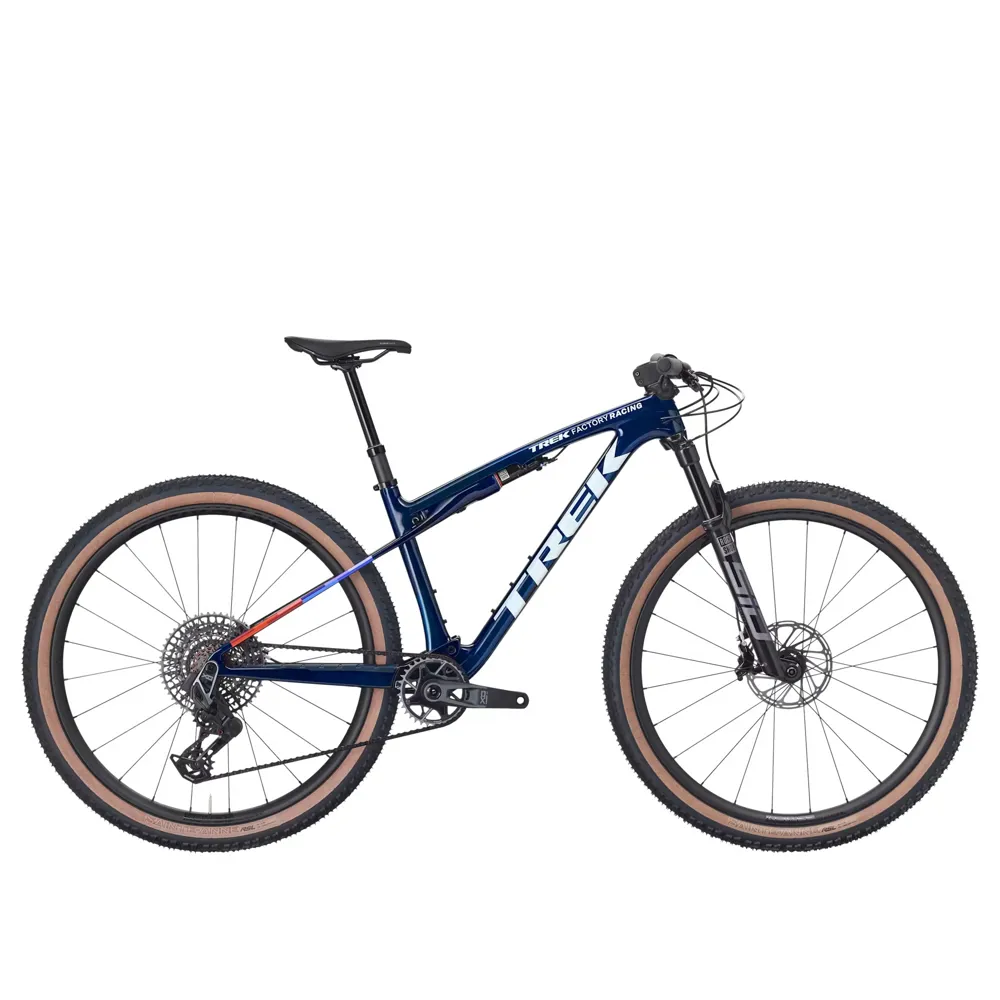 uPRISE Bikes Trek Supercaliber SLR 9.8 XO AXS 29er 2027 Full Suspension MTB - Navy Smoke | Price match, 365 day returns, 18-Month Warranty, Finance Available & Free UK Delivery