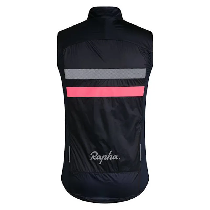 Rapha Brevet Men's Insulated Gilet - Dark Navy/Hi-Vis Pink-1