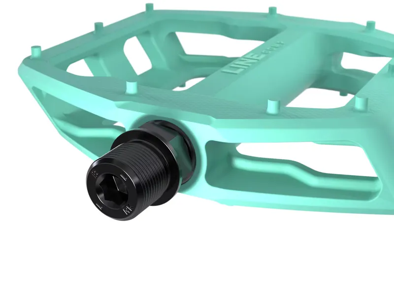 Trek Line Comp Flat MTB Pedals - Miami Green-2