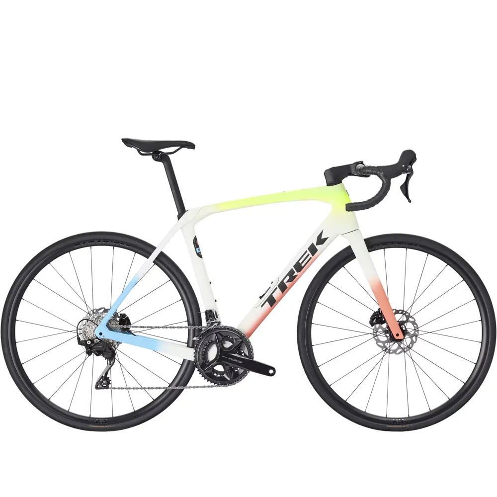 uPRISE Bikes Trek Domane SL 5 2026 Carbon Endurance Road Bike - Era White/Glowstick | Price match, 365 day return s, 18-Month Warranty, Finance Available & Free UK Delivery