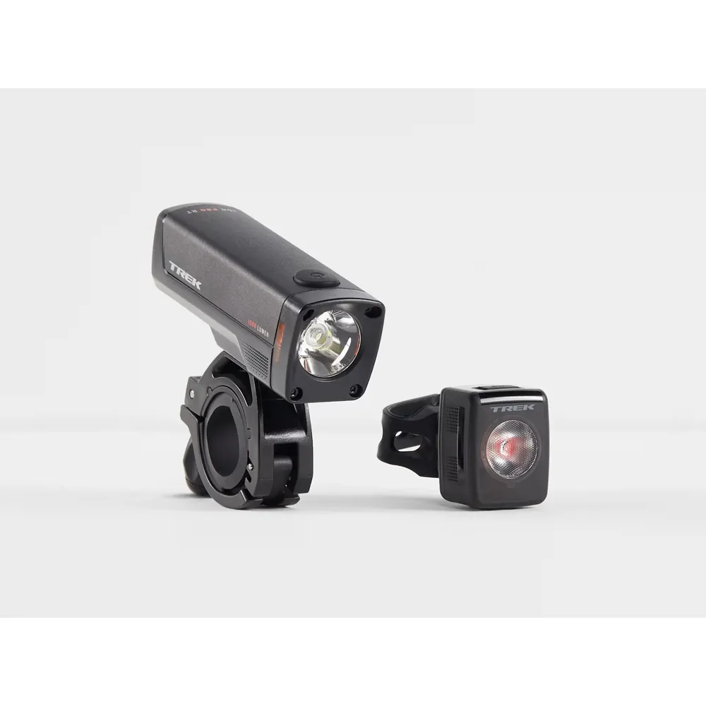 uPRISE Bikes Trek Ion Pro RT/Flare RT USB-C Light Set - Black | Price match, 365 day returns, 18-Month Warranty, Finance Available & Free UK Delivery