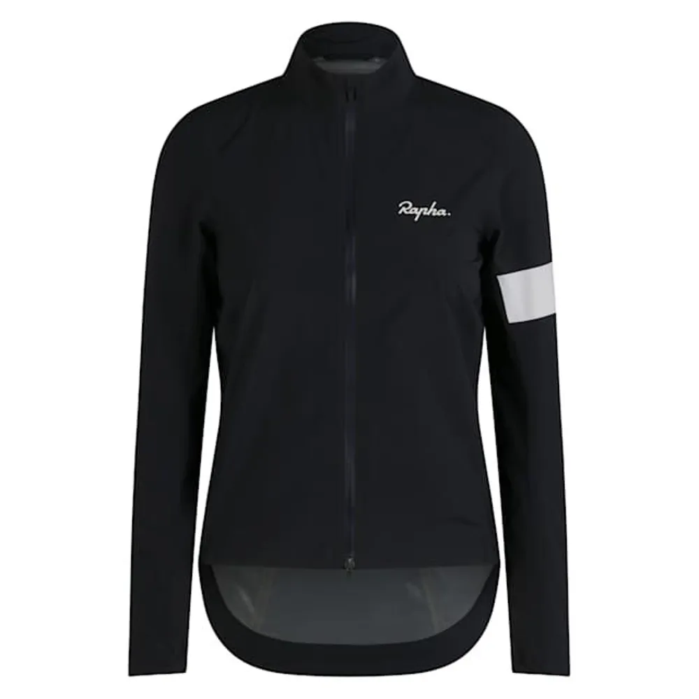 uPRISE Bikes Rapha Core Women's Waterproof Rain Jacket III - Black/White | Price match, 365 day return s, 18-Month Warranty, Finance Available & Free UK Delivery