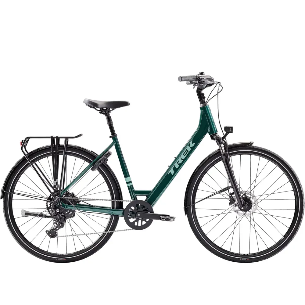 uPRISE Bikes Trek Verve Lowstep Equipped 2026 Hybrid Bike - Juniper | Price match, 365 day return s, 18-Month Warranty, Finance Available & Free UK Delivery