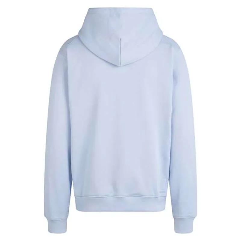 Rapha Men's Heavyweight Cotton Large Logo Hoodie - Arctic/White-1