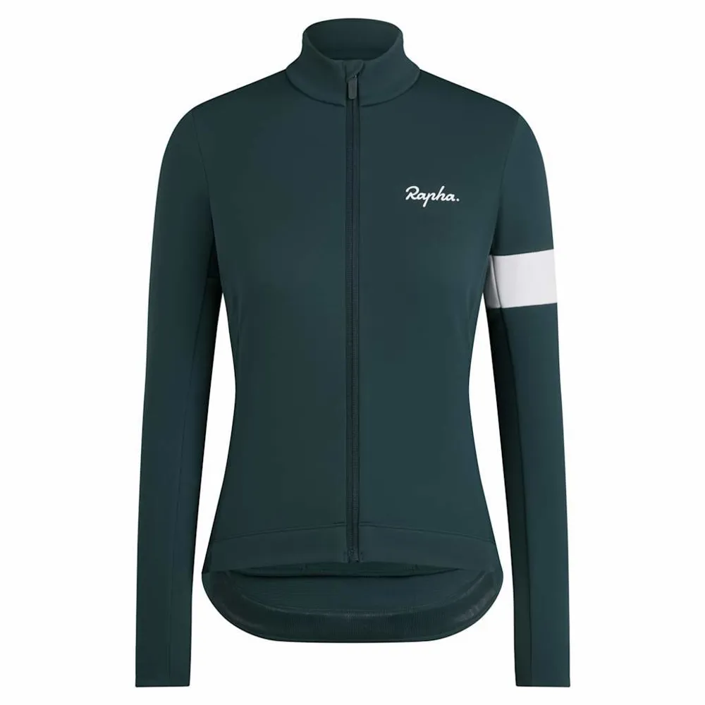 uPRISE Bikes Rapha Core Women's Winter Jacket - Forest Green/White | Price match, 365 day return s, 18-Month Warranty, Finance Available & Free UK Delivery