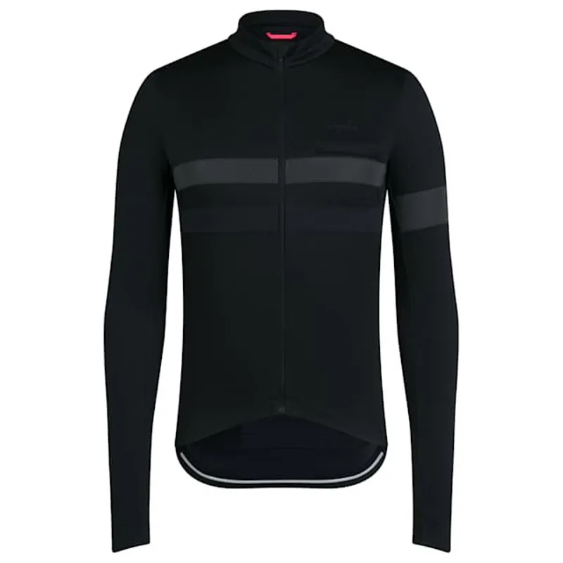 Rapha Brevet Men's Long Sleeve Jersey - Black/Black