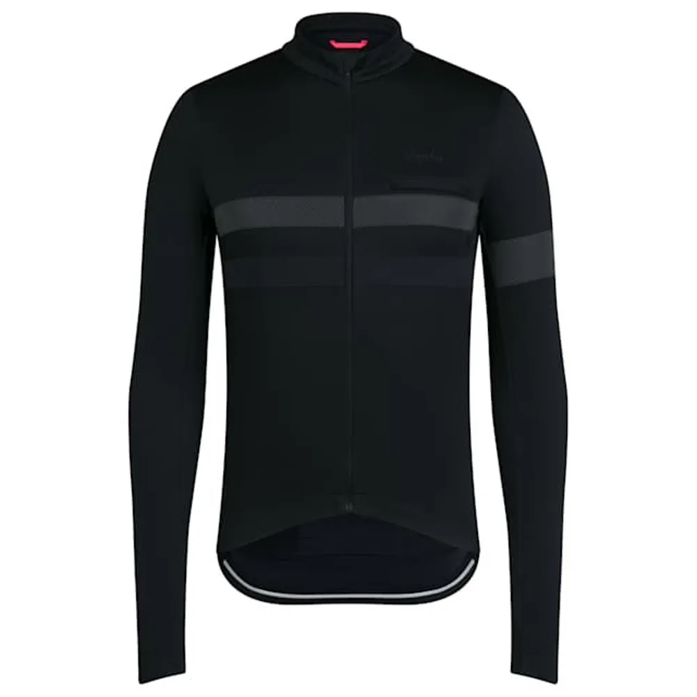 uPRISE Bikes Rapha Brevet Men's Long Sleeve Jersey - Black/Black | Price match, 365 day return s, 18-Month Warranty, Finance Available & Free UK Delivery