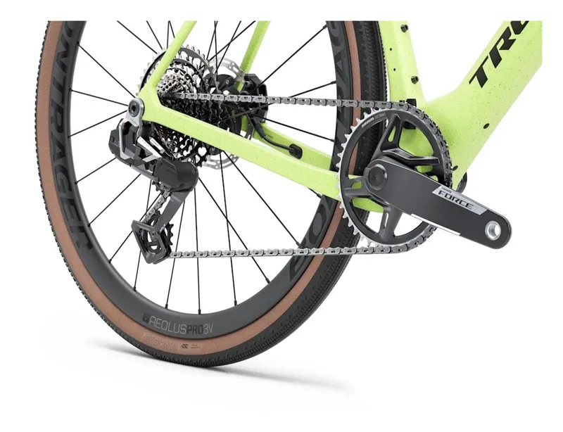 Trek Checkmate SLR 7 AXS 2026 Gravel Road Bike - Olive Drab/Glowstick-3