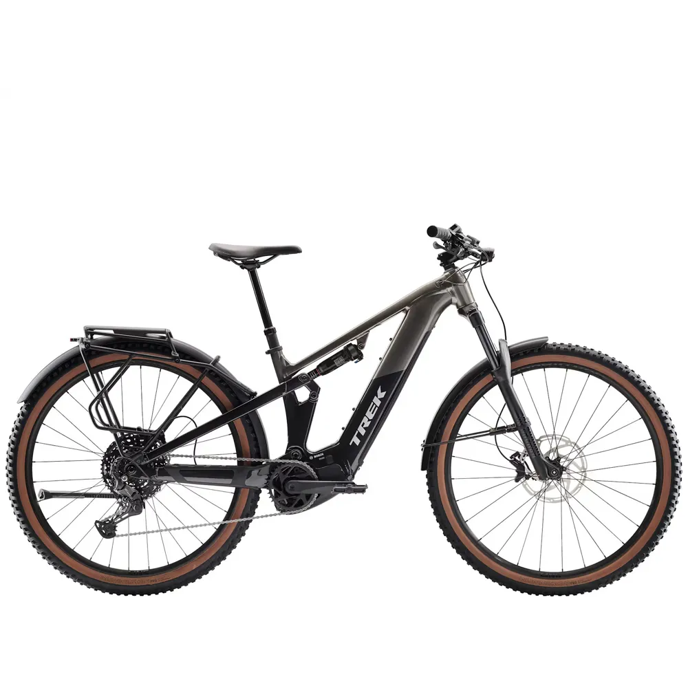uPRISE Bikes Trek Powerfly FS+ 4 EQ 800w 2026 Electric Mountain Bike - Mercury/Black | Price match, 365 day return s, 18-Month Warranty, Finance Available & Free UK Delivery