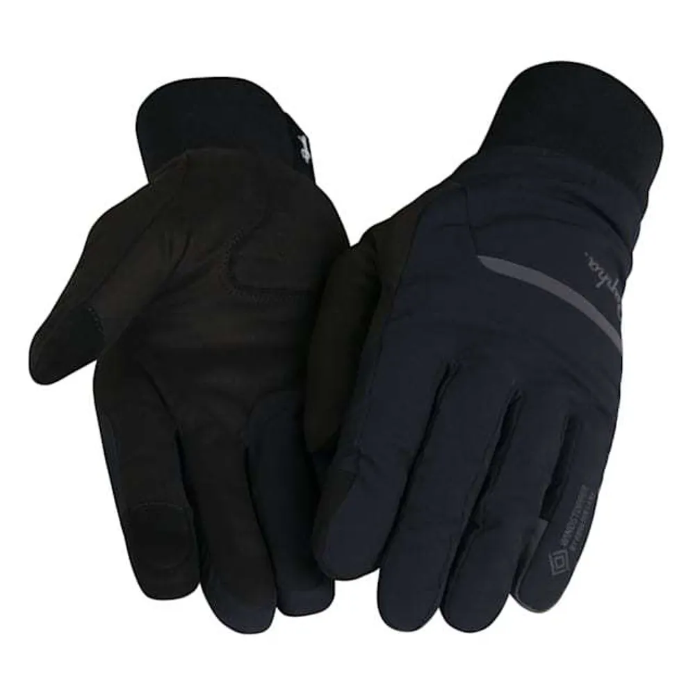 uPRISE Bikes Rapha Windstopper Insulated Long Finger Gloves - Black/Grey Reflective | Price match, 365 day return s, 18-Month Warranty, Finance Available & Free UK Delivery