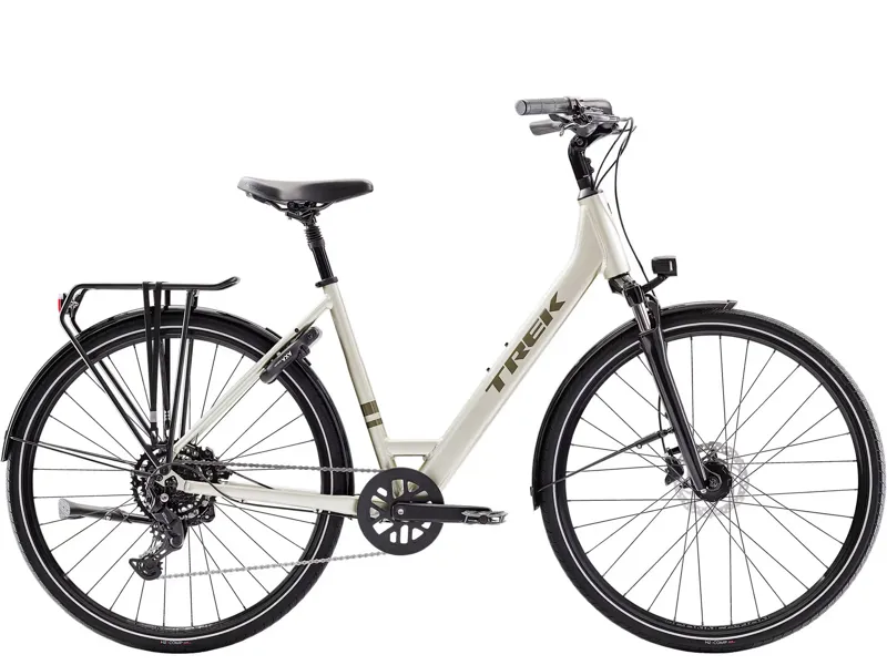 Trek Verve Lowstep Equipped 2026 Hybrid Bike - Lunar Silver