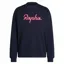 Rapha Heavyweight Men's Cotton Large Logo Sweatshirt - Dark Navy/High-Vis Pink