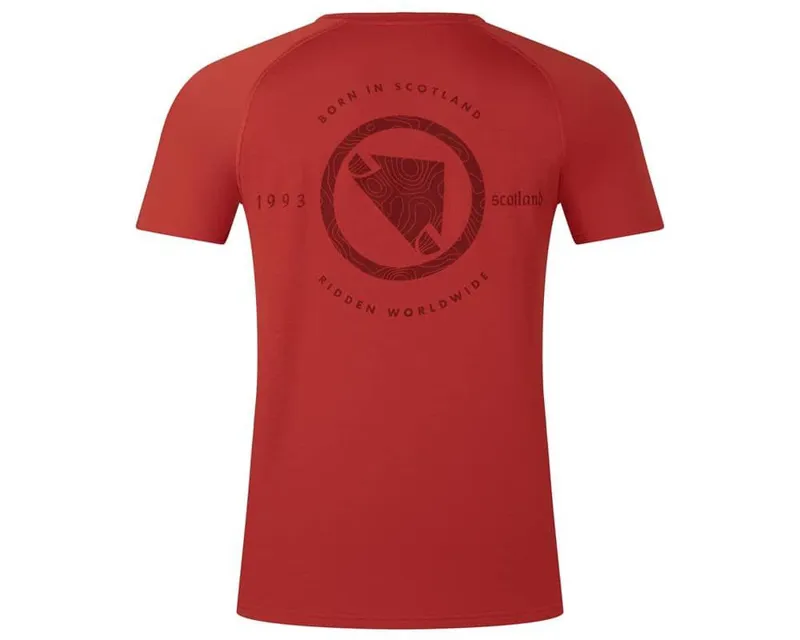 Endura Loop Men's Short Sleeve Technical Tee - Brick Red-1