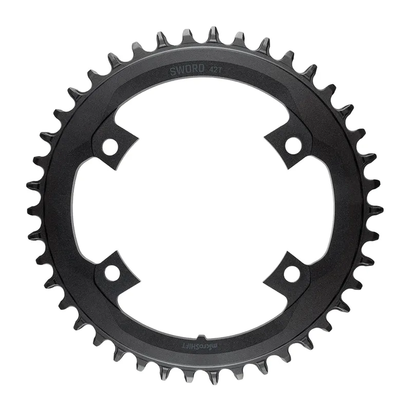 Microshift Sword FC-7000 1x 110 BCD Narrow-Wide Chainrings - Black