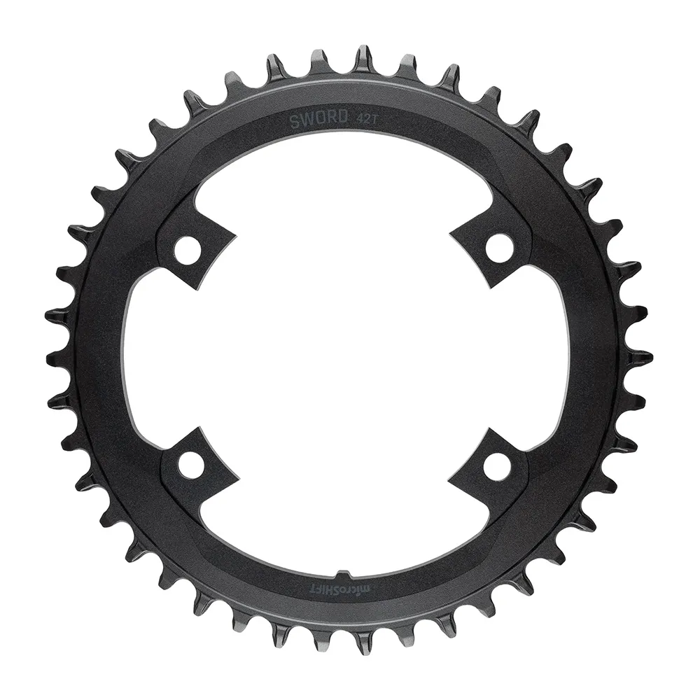 uPRISE Bikes Microshift Sword FC-7000 1x 110 BCD Narrow-Wide Chainrings - Black | Price match, 365 day returns, 18-Month Warranty, Finance Available & Free UK Delivery
