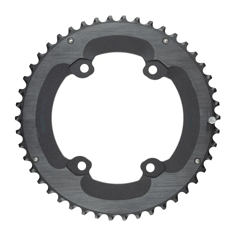 Microshift Sword FC-7000 2x 110 BCD Shift Ramps Chainrings - Black