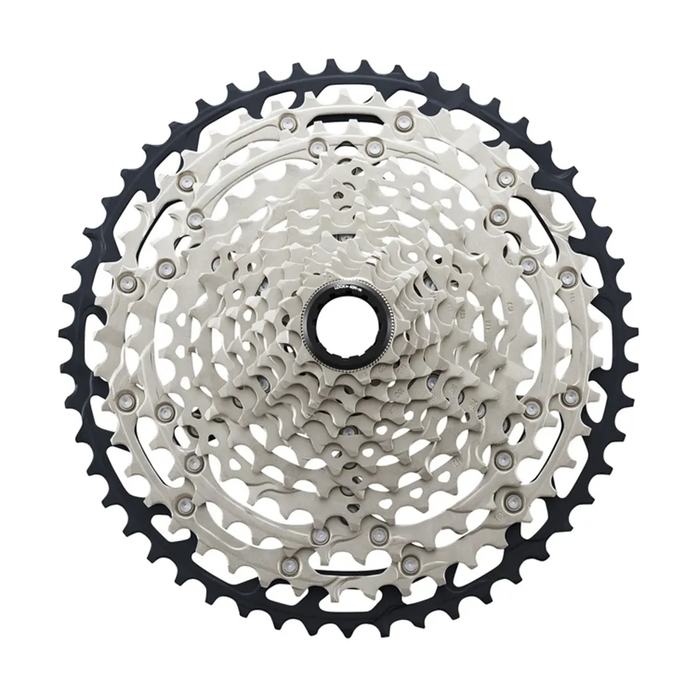 uPRISE Bikes Shimano SLX M7100 12 Speed Cassette 10-51T - Silver/Black | Price match, 365 day return s, 18-Month Warranty, Finance Available & Free UK Delivery