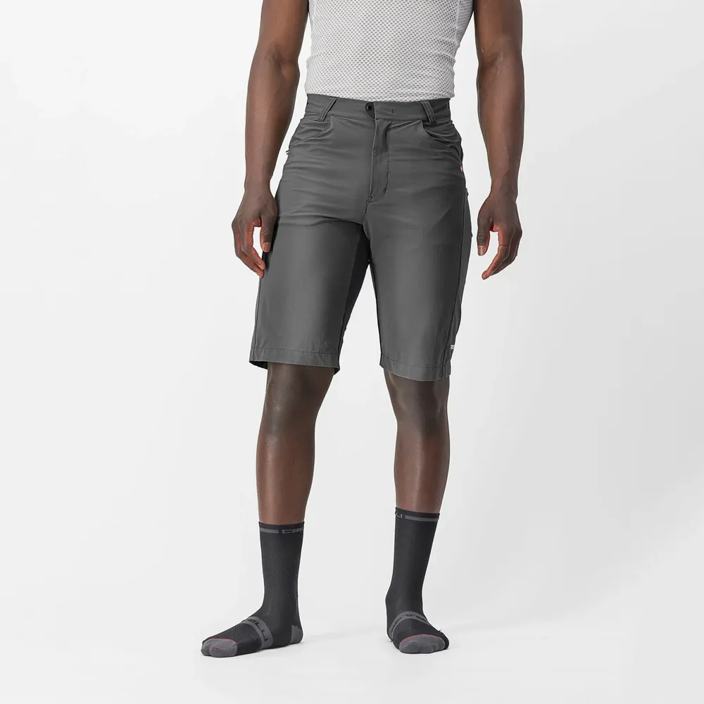 uPRISE Bikes Castelli Unlimited Men's Baggy Shorts - Dark Grey/Black | Price match, 365 day return s, 18-Month Warranty, Finance Available & Free UK Delivery