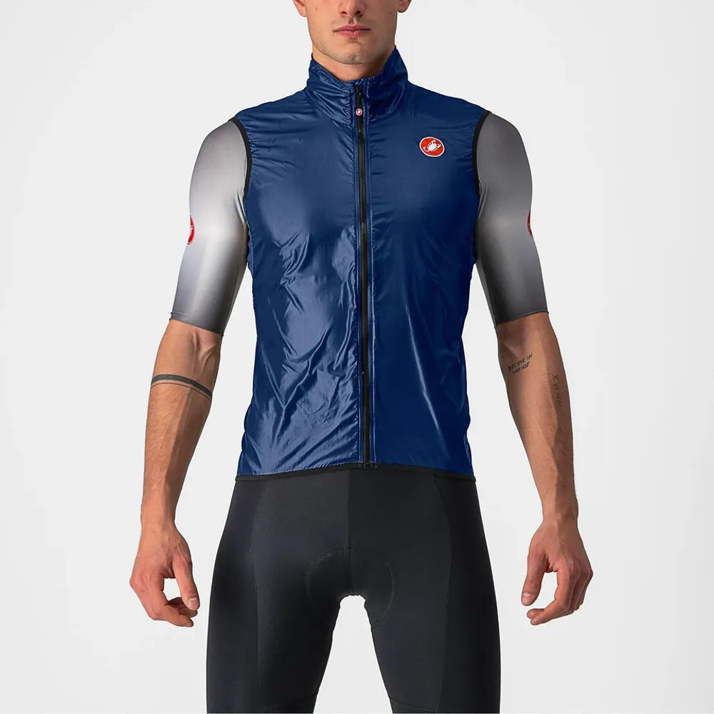 uPRISE Bikes Castelli Aria Men's Windproof Vest - Belgian Blue | Price match, 365 day return s, 18-Month Warranty, Finance Available & Free UK Delivery