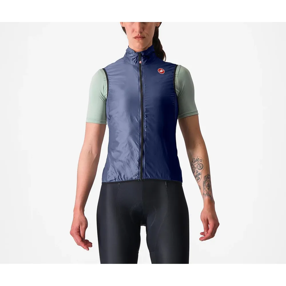 uPRISE Bikes Castelli Aria Women's Windproof Vest - Belgian Blue | Price match, 365 day return s, 18-Month Warranty, Finance Available & Free UK Delivery