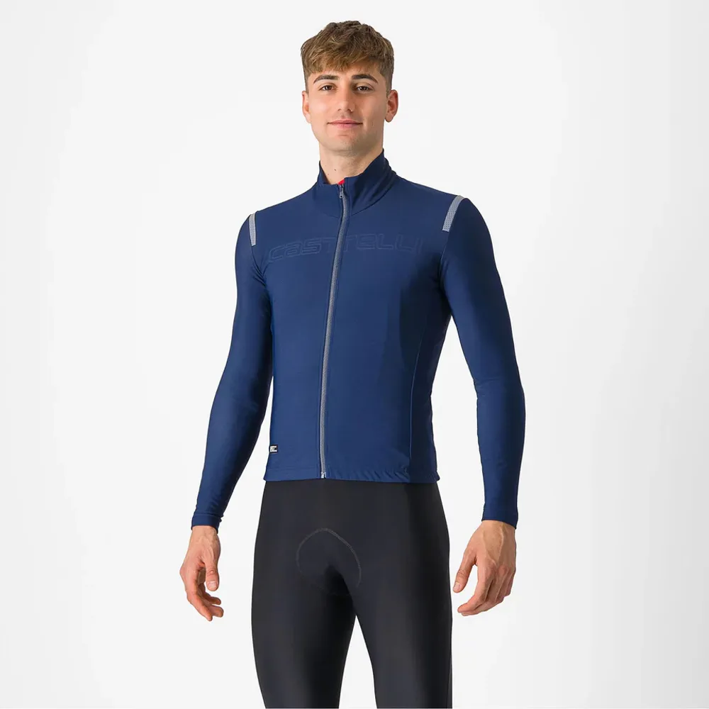 uPRISE Bikes Castelli Tutto Nano RoS Men's Long Sleeve Jersey - Belgian Blue | Price match, 365 day return s, 18-Month Warranty, Finance Available & Free UK Delivery