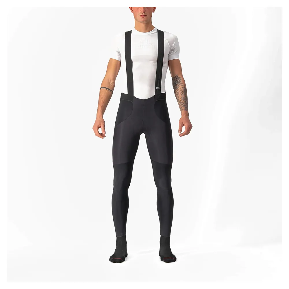 uPRISE Bikes Castelli Sorpasso RoS Men's Bibtights - Black/Red | Price match, 365 day return s, 18-Month Warranty, Finance Available & Free UK Delivery