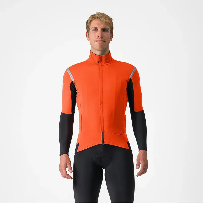 Castelli Gabba RoS 2 Men's Short Sleeve Jersey - Brilliant Orange/Silver
