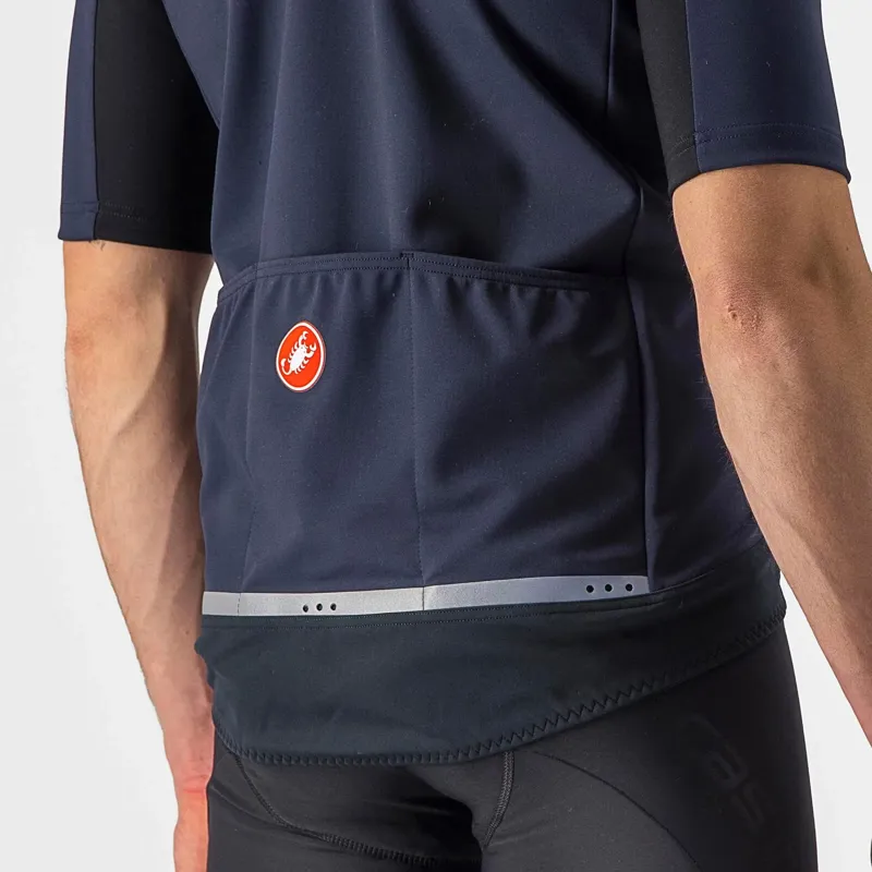 Castelli Gabba RoS 2 Men's Short Sleeve Jersey - Belgian Blue/Silver-6