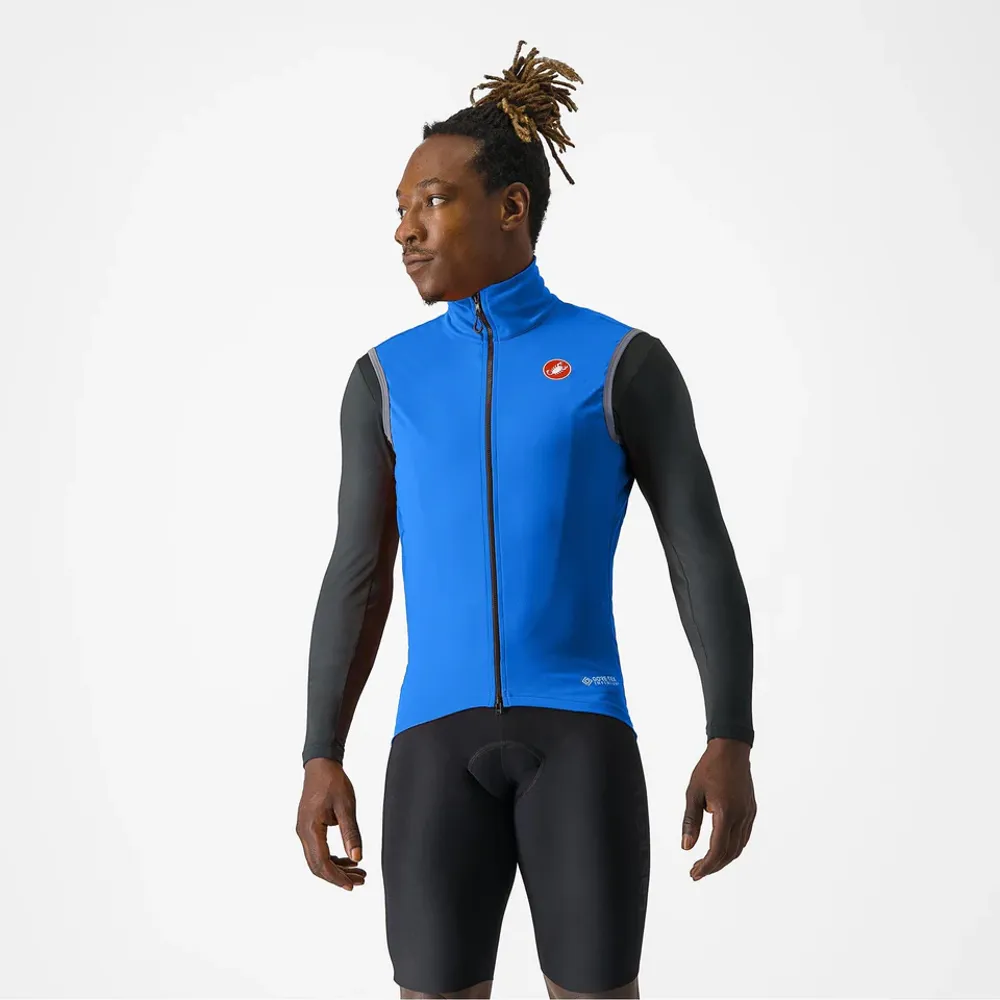 uPRISE Bikes Castelli Perfetto RoS 2 Men's Vest - Azzurro Italia | Price match, 365 day return s, 18-Month Warranty, Finance Available & Free UK Delivery