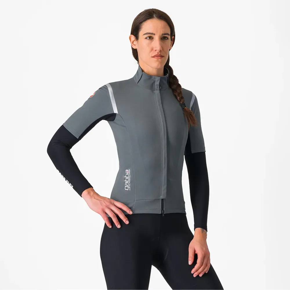 uPRISE Bikes Castelli Gabba RoS 2 Women's Short Sleeve Jersey - Urban Grey/Silver Reflex | Price match, 365 day return s, 18-Month Warranty, Finance Available & Free UK Delivery