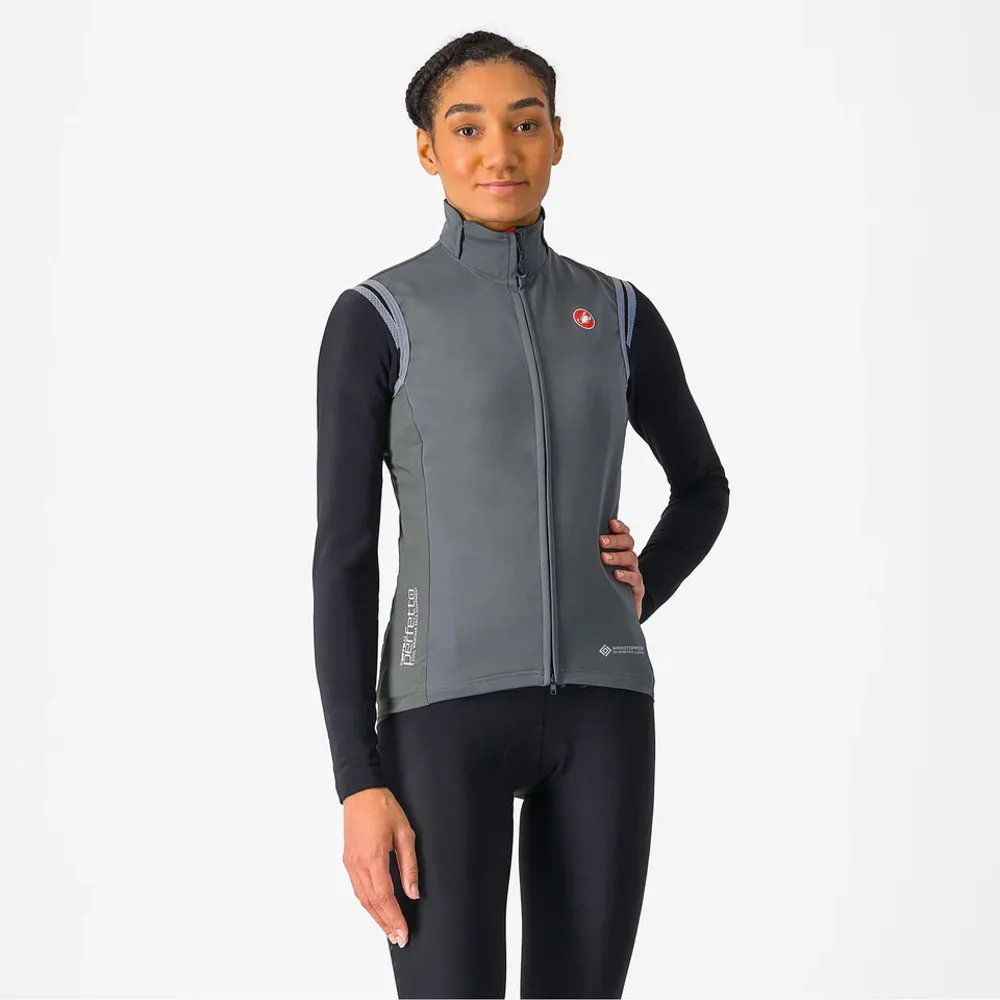 uPRISE Bikes Castelli Perfetto RoS 2 Women's Vest - Urban Grey | Price match, 365 day return s, 18-Month Warranty, Finance Available & Free UK Delivery