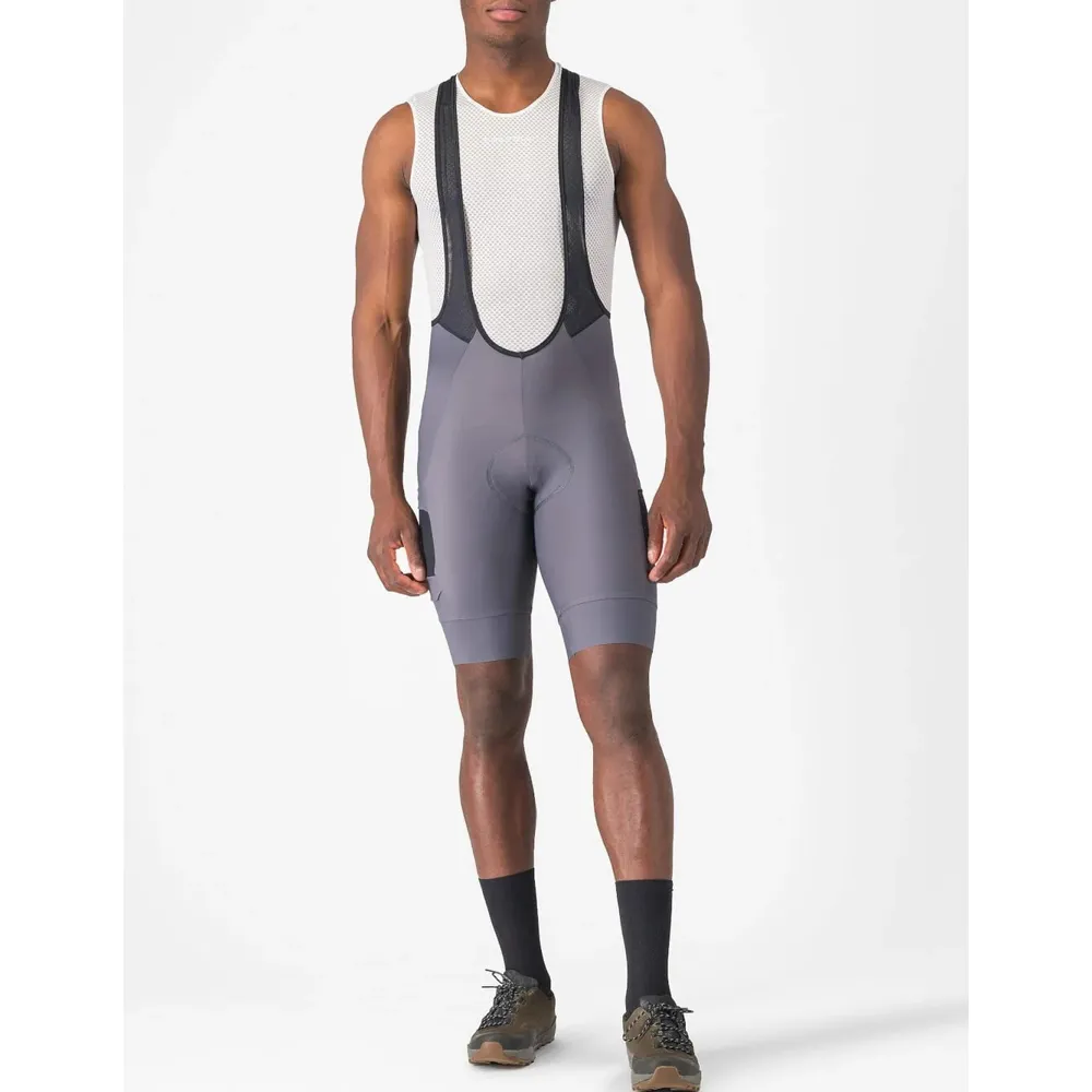 uPRISE Bikes Castelli Unlimited Cargo Men's Bib Shorts - Smokey Grey | Price match, 365 day return s, 18-Month Warranty, Finance Available & Free UK Delivery