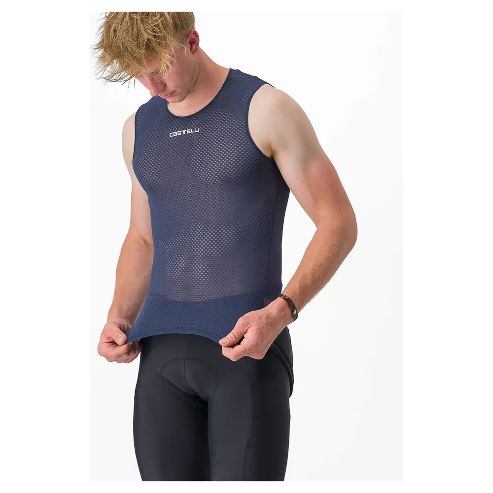 uPRISE Bikes Castelli Pro Mesh 2.0 Sleeveless Men's Base Layer - Belgian Blue | Price match, 365 day returns, 18-Month Warranty, Finance Available & Free UK Delivery